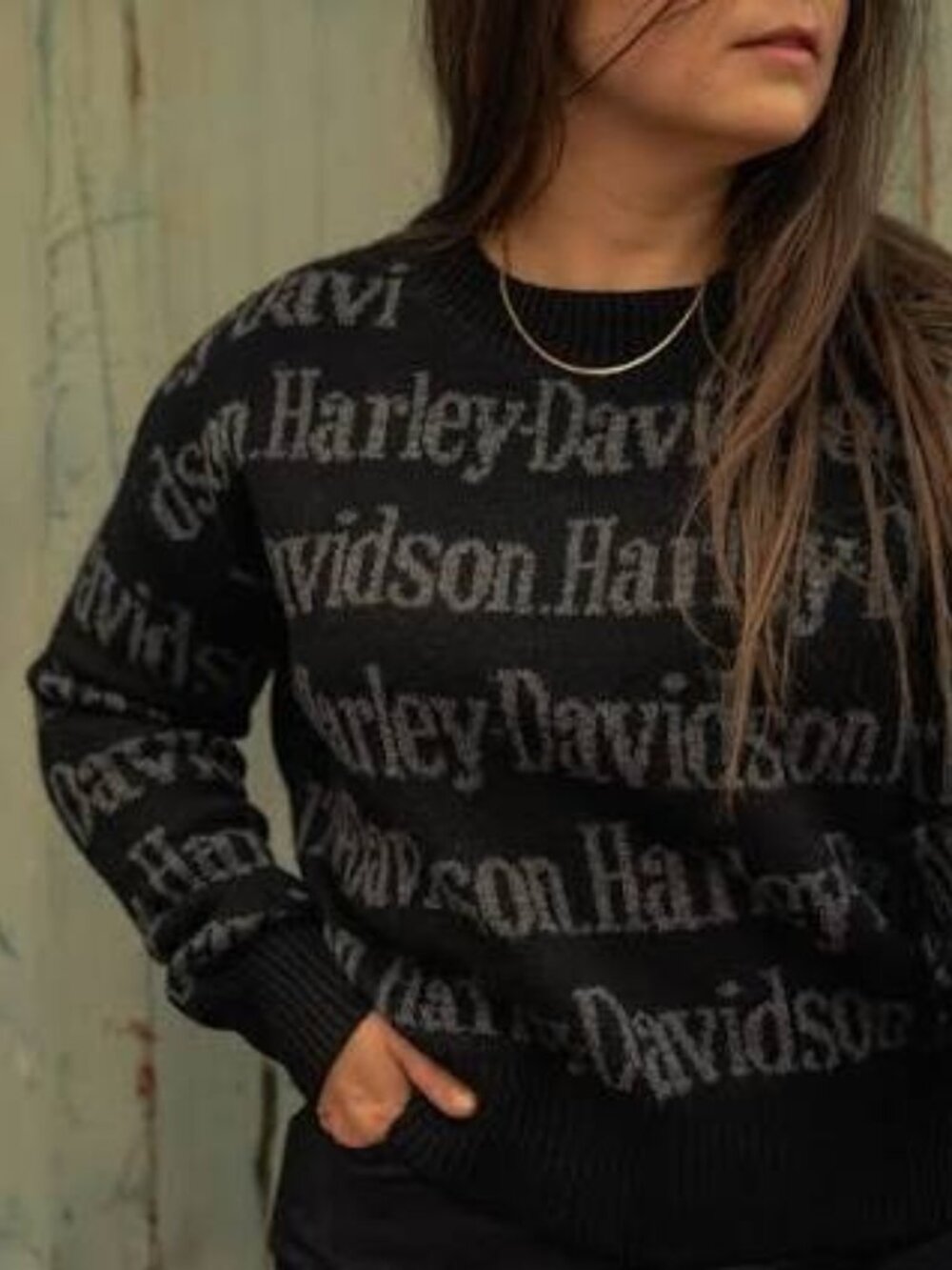 Women's Harley-Davidson Black Sweater